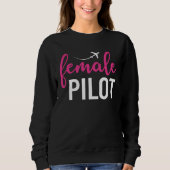 Female Pilot  Aviation Trui (Voorkant)