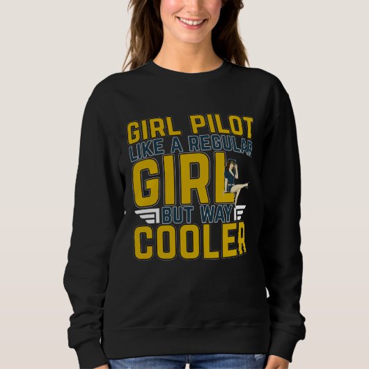 Female Pilot For A Pilot Professionals And Plane H Trui (Voorkant)