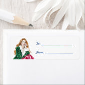 Female Red Hair Christmas  Etiket (Insitu)