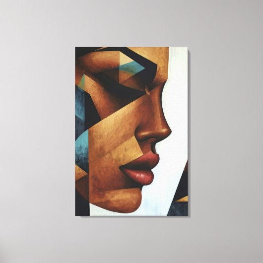 Female Reflection Canvas Afdruk (Voorkant)
