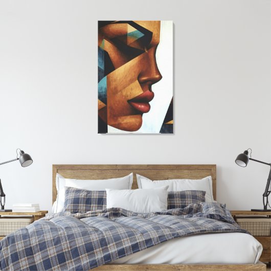Female Reflection Canvas Afdruk (Insitu (Slaapkamer))