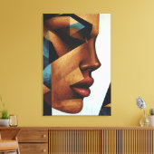 Female Reflection Canvas Afdruk (Insitu (Woonkamer))