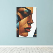 Female Reflection Canvas Afdruk (Insitu (Houten vloer))