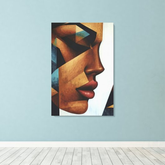 Female Reflection Canvas Afdruk (Insitu (Houten vloer))