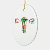 Female Reproductive System Keramisch Ornament (Links)