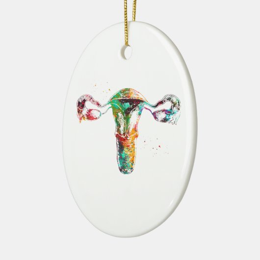 Female Reproductive System Keramisch Ornament (Links)