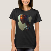 Female Robot Sci Fi Cyborg Unique Futuristic Digit T-shirt (Voorkant)