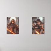 Female Samurai Warrior No.2 – Halloween Edition Muurkunst Sets (Voorkant)