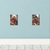 Female Samurai Warrior No.2 – Halloween Edition  Muurkunst Sets (Houten vloer)