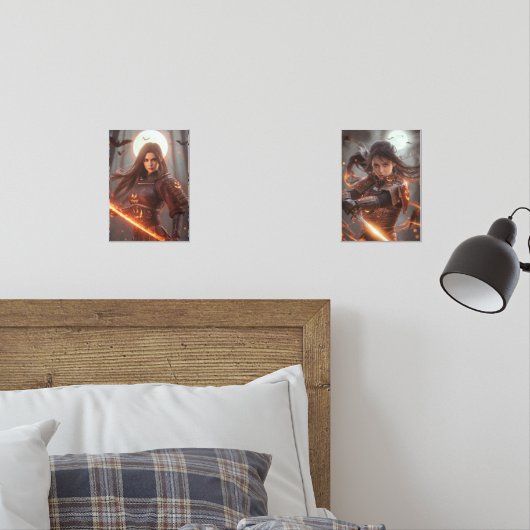 Female Samurai Warrior No.2 – Halloween Edition Muurkunst Sets (Slaapkamer)