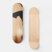 Female Silhouette at Sunset Persoonlijk Skateboard (Voorkant)