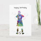 Female Soccer Player Kaart (Voorkant)