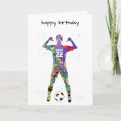 Female Soccer Player Kaart (Voorkant)