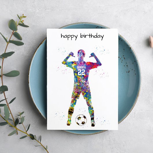 Female Soccer Player Kaart