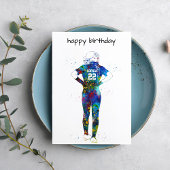 Female Softball Player Kaart