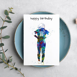 Female Softball Player Kaart