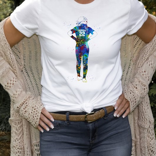 Female Softball Player T-shirt