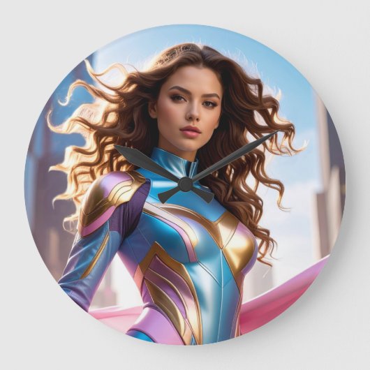 FEMALE SUPERHERO - SCI-FI FANTASY GROTE KLOK (Voorkant)