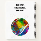 Female Tennis Player Notitieboek (Achterkant)