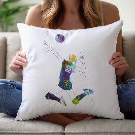 Female Volleyball Player Kussen