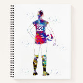 Female Volleyball Player Notitieboek (Voorkant)