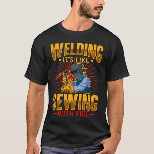 Female Welder   Welding Mechanic Forge Metalwork   T-shirt (Voorkant)