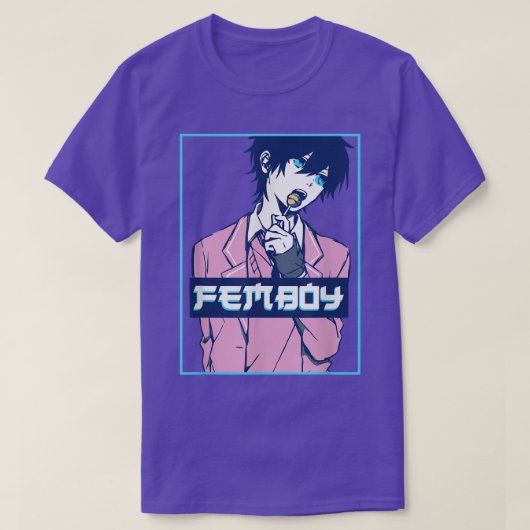 Femboy Aesthetic Japan Anime Boy Crossdressing T-shirt (Design voorkant)