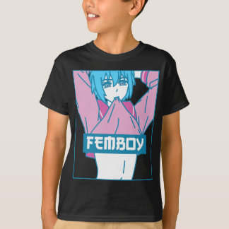Femboy Esthetische Pastel Yaoi Anime Jongen Crossd T-shirt