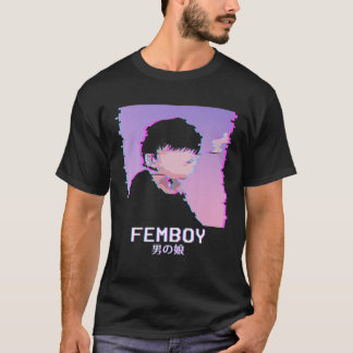 Femboy Japanese Emo Vaporwave Aesthetic LGBTQ Gay T-shirt