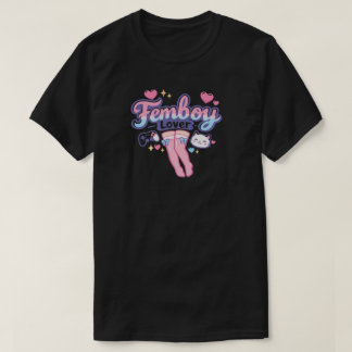 Femboy Liefhebber Kawaii Kousen Soks Gamer Pastel T-shirt