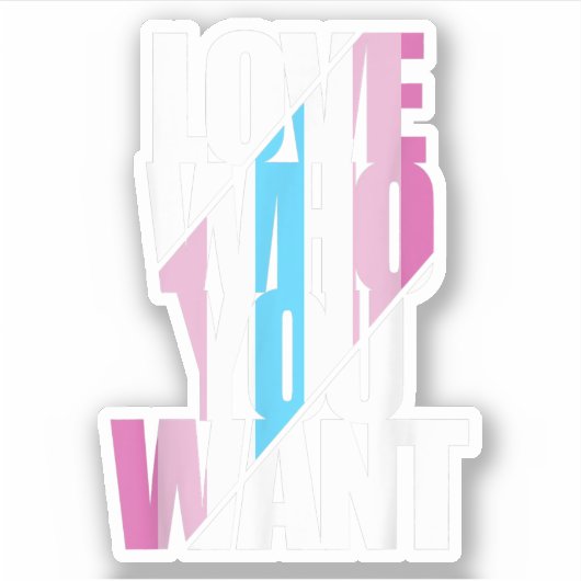 Femboy Love You want T-Shirt Sticker (Voorkant)