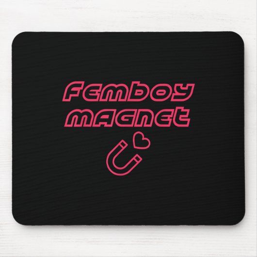 Femboy Magnet Design Muismat (Voorkant)
