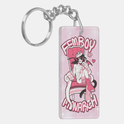 Femboy Monarch Sleutelhanger (Voorkant Links)