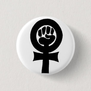 Femifiste Ronde Button 3,2 Cm