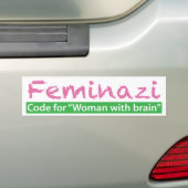 Feminazi Bumpersticker (Op auto)