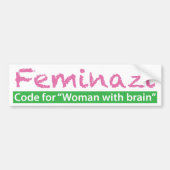 Feminazi Bumpersticker (Voorkant)