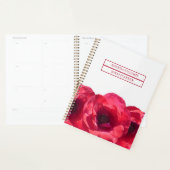 Feminie Floral Cream Red Roses Name 2026 Planner (Display)