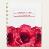 Feminie Floral Cream Red Roses Name 2026 Planner (Voorkant)