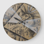 Feminina Backward Clock Grote Klok (Voorkant)