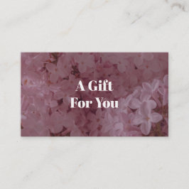 Feminine and romantic pink lilac  kortingskaartje