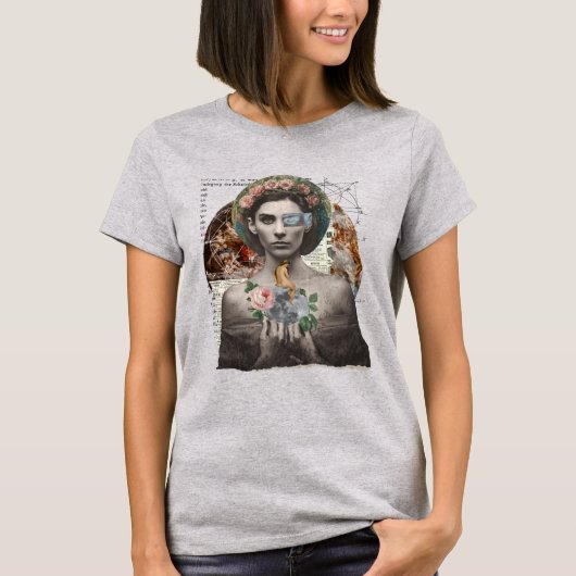 Feminine Beauty Collage T-Shirt (Voorkant)