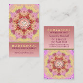Feminine Beauty Om Yoga New age Visitekaartje (Voorkant / Achterkant)