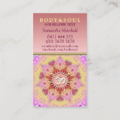 Feminine Beauty Om Yoga New age Visitekaartje (Achterkant)