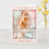 Feminine Birthday Kaart uit de kat (Gele Bloem)