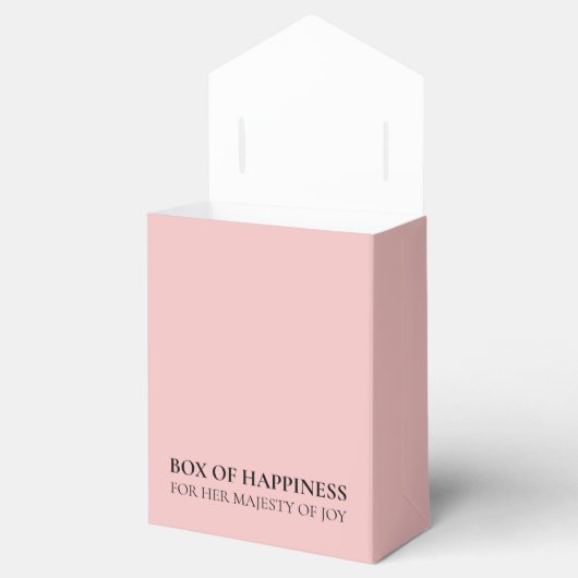 Feminine Birthday Party Favor Design | Blush Rose Bedankdoosjes (Geopend)