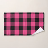 Feminine Black en Pink Buffalo Pset Bad Handdoek (Handdoek)
