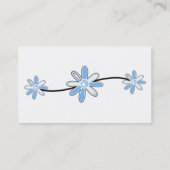 Feminine Blue Visitekaartjes (Achterkant)