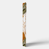 Feminine botanisch patroon in bruin Initiaal Case-Mate iPhone Case (Achterkant / Rechts)