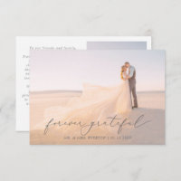 Feminine Calligrafie Full Bleed Photo Wedding dan