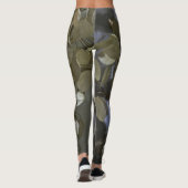 Feminine Camouflage Gray en Groen Leggings (Achterkant)